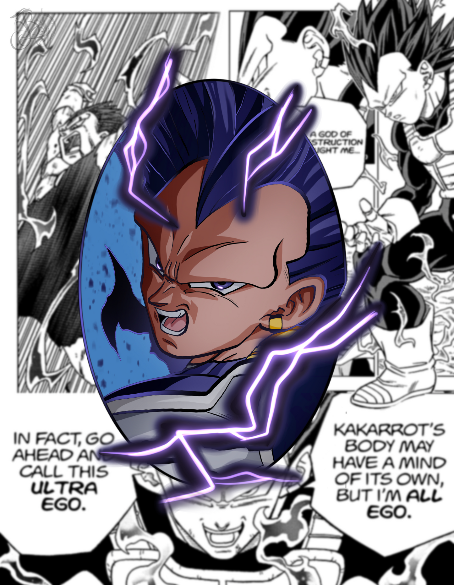 3d Motion Poster Vegeta and goku (lenticular)