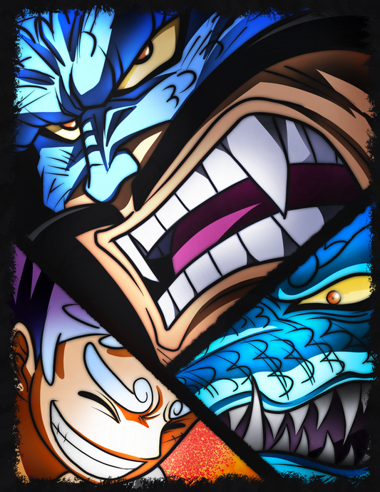 Luffy & Kaido 3d motion poster