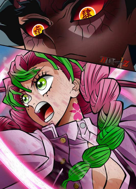 Demon Slayer Mitsuri(love Hashira) Vs Zohakuten (upper Moon 4)