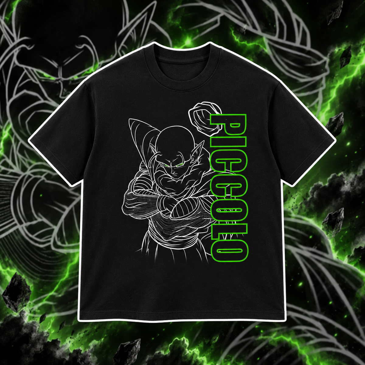 OG Piccolo T-Shirt - Green Energy Front