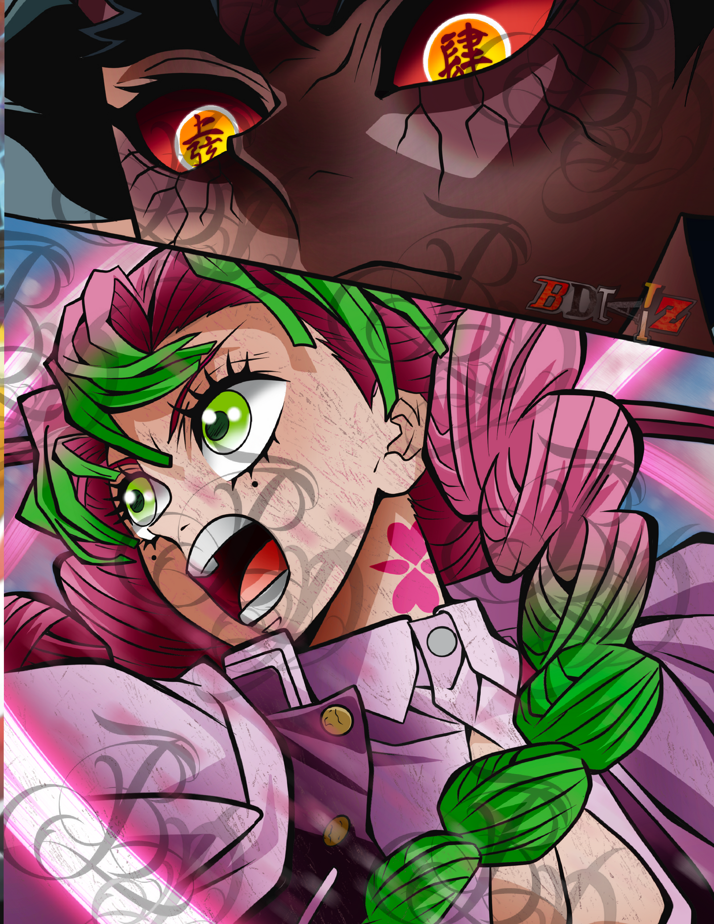 Demon Slayer Mitsuri(love Hashira) Vs Zohakuten (upper Moon 4)